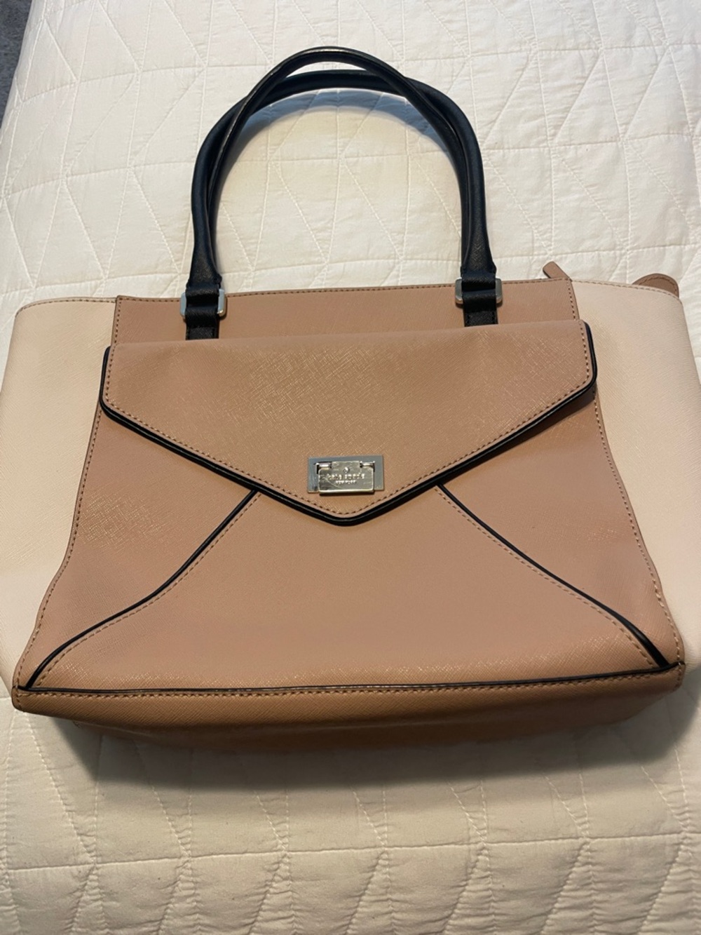 kate spade Two-Tone Blush & Black Satchel